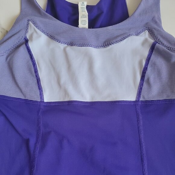 Lululemon Run Ta Ta Topper  Wee Stripe Bruised Berry - Picture 5 of 12